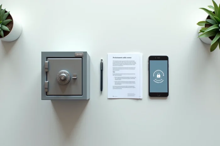 Comparaison entre coffre-fort physique et application numérique pour le stockage sécurisé de documents importants